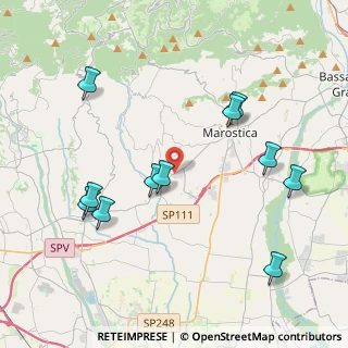 Mappa Via Ponticello, 36060 Molvena VI, Italia (4.33545)