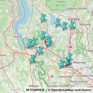 Mappa 21029 Vergiate VA, Italia (6.96267)