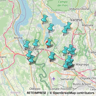 Mappa 21029 Vergiate VA, Italia (7.5985)