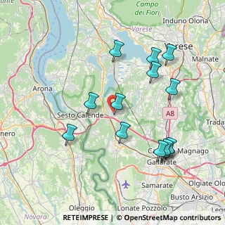 Mappa 21029 Vergiate VA, Italia (7.92077)
