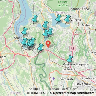 Mappa 21029 Vergiate VA, Italia (7.28571)
