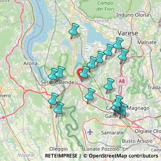 Mappa 21029 Vergiate VA, Italia (7.36588)