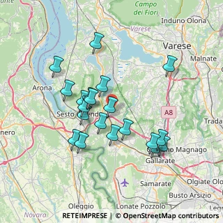 Mappa 21029 Vergiate VA, Italia (6.627)