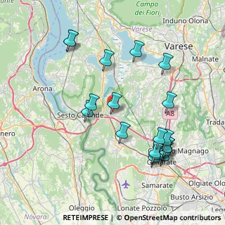 Mappa 21029 Vergiate VA, Italia (8.40474)