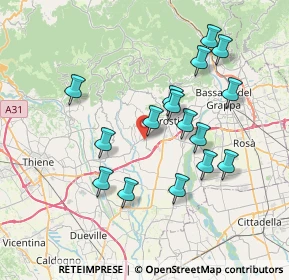 Mappa Via Progresso, 36060 Molvena VI, Italia (6.92625)