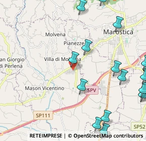 Mappa Via Progresso, 36060 Molvena VI, Italia (3.1275)