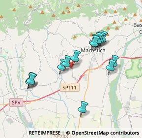 Mappa Via Progresso, 36060 Molvena VI, Italia (3.48786)