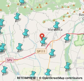Mappa Via Progresso, 36060 Molvena VI, Italia (6.5435)