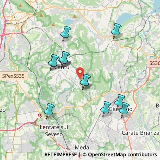 Mappa Via D. Scarlatti, 22063 Cantù CO, Italia (3.63846)