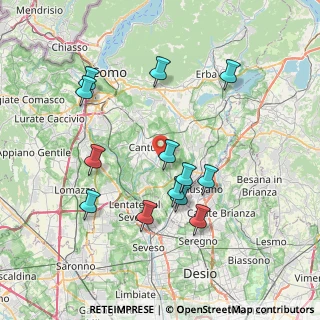 Mappa Via Scarlatti, 22063 Cantù CO, Italia (7.40154)