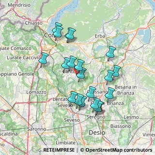 Mappa Via D. Scarlatti, 22063 Cantù CO, Italia (6.7695)
