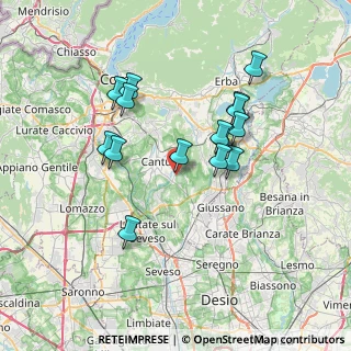 Mappa Via Scarlatti, 22063 Cantù CO, Italia (6.456)