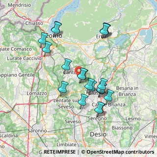 Mappa Via D. Scarlatti, 22063 Cantù CO, Italia (7.084)