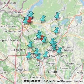 Mappa Via D. Scarlatti, 22063 Cantù CO, Italia (6.9455)
