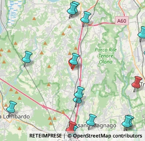 Mappa Via Carabelli, 21041 Albizzate VA, Italia (6.5575)