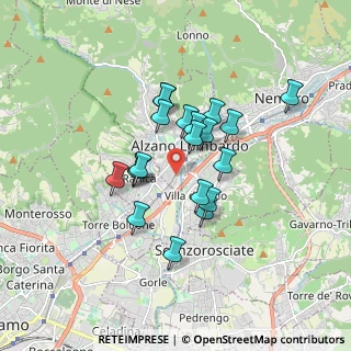 Mappa Via G. d'Alzano, 24022 Alzano Lombardo BG, Italia (1.3375)