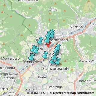 Mappa Via G. d'Alzano, 24022 Alzano Lombardo BG, Italia (1.21667)