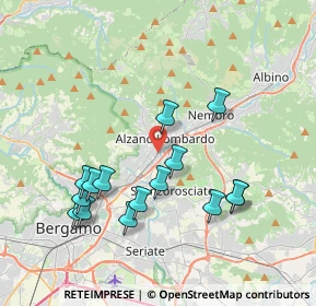 Mappa Via G. d'Alzano, 24022 Alzano Lombardo BG, Italia (3.846)