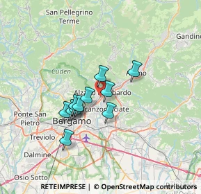 Mappa Via G. d'Alzano, 24022 Alzano Lombardo BG, Italia (4.94455)