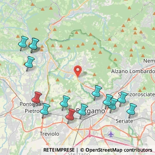 Mappa Via Romera, 24010 Ponteranica BG, Italia (5.41643)