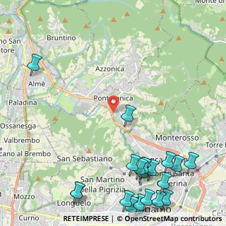 Mappa Via Romera, 24010 Ponteranica BG, Italia (3.3485)