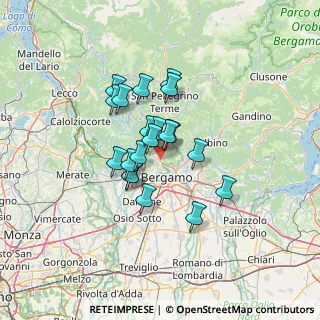Mappa Via Romera, 24010 Ponteranica BG, Italia (9.647)