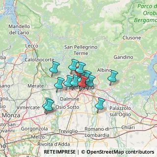 Mappa Via Romera, 24010 Ponteranica BG, Italia (9.64357)