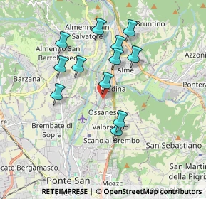 Mappa Via Giorgio Paglia, 24036 Paladina BG, Italia (1.61583)