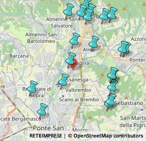 Mappa Via Giorgio Paglia, 24036 Paladina BG, Italia (2.347)