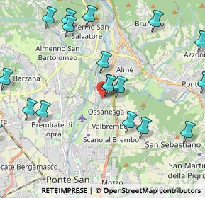 Mappa Via Giorgio Paglia, 24036 Paladina BG, Italia (2.51833)