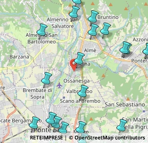 Mappa Via Giorgio Paglia, 24036 Paladina BG, Italia (2.8465)