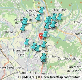 Mappa Via Giorgio Paglia, 24036 Paladina BG, Italia (1.6425)