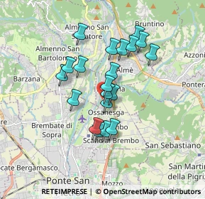 Mappa Via Giorgio Paglia, 24036 Paladina BG, Italia (1.389)