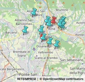 Mappa Via Giorgio Paglia, 24036 Paladina BG, Italia (1.48615)