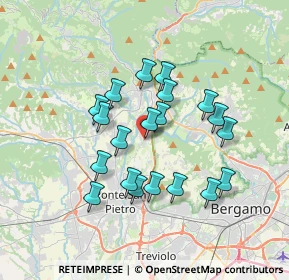 Mappa Via Giorgio Paglia, 24036 Paladina BG, Italia (3.0385)