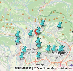 Mappa Via Giorgio Paglia, 24036 Paladina BG, Italia (4.01867)