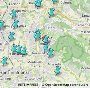 Mappa 23897 Viganò LC, Italia (2.53316)