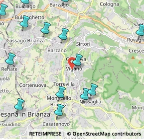 Mappa Via Salvatore Quasimodo, 23897 Viganò LC, Italia (2.81071)