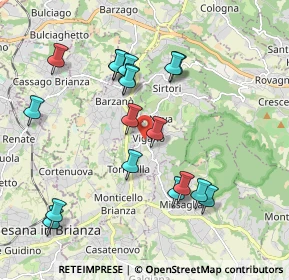 Mappa Via Salvatore Quasimodo, 23897 Viganò LC, Italia (1.94333)