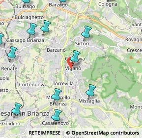 Mappa Via Salvatore Quasimodo, 23897 Viganò LC, Italia (2.97643)