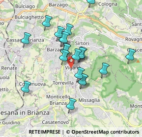 Mappa Via Salvatore Quasimodo, 23897 Viganò LC, Italia (1.5715)