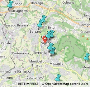 Mappa Via Salvatore Quasimodo, 23897 Viganò LC, Italia (2.06545)
