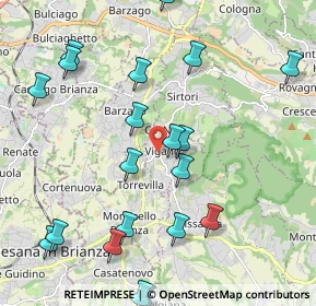 Mappa Via Salvatore Quasimodo, 23897 Viganò LC, Italia (2.4385)