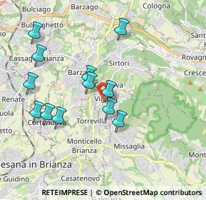 Mappa Via Salvatore Quasimodo, 23897 Viganò LC, Italia (1.85583)