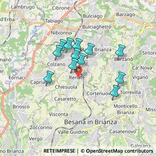 Mappa 20838 Renate MB, Italia (1.46917)