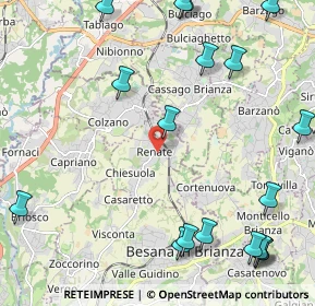 Mappa 20838 Renate MB, Italia (3.08579)