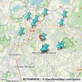 Mappa 20838 Renate MB, Italia (3.73643)