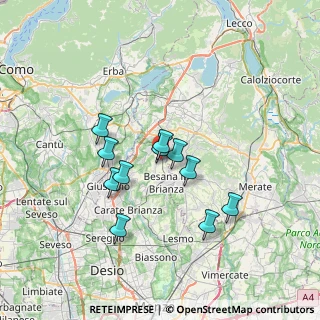 Mappa 20838 Renate MB, Italia (5.66727)