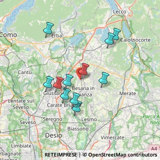 Mappa 20838 Renate MB, Italia (6.73273)