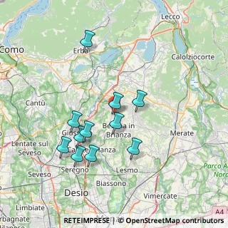 Mappa 20838 Renate MB, Italia (6.79909)